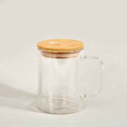 Glass Cup with Lid