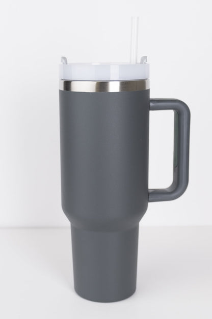 RoadSip Stainless Steel Tumbler with Handle and Sip 40oz.