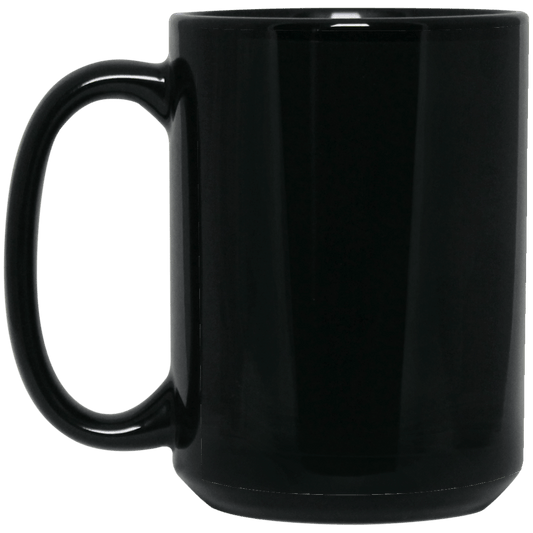Ceramic Full Black Mug 15oz