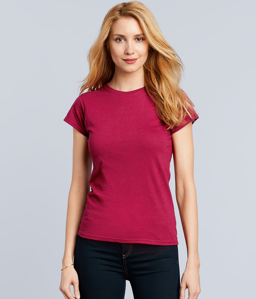 Gildan Softstyle Ladies T-Shirt - 64000L Sport Grey X-Large, Comfortable Everyday Basic Tee