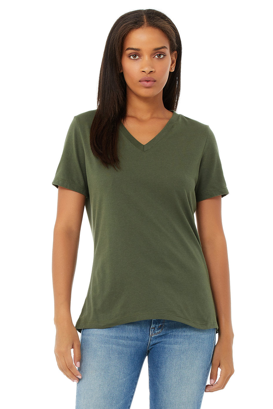Bella Canvas Women V-Neck Tee – Aviva Dallas