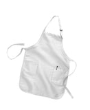 Q-TEES FULL LENGTH APRON WITH 2 PATCH POCKETS