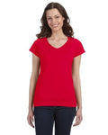 64V00L Gildan Softstyle Ladies V-Neck T-shirt