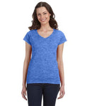 64V00L Gildan Softstyle Ladies V-Neck T-shirt