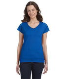 64V00L Gildan Softstyle Ladies V-Neck T-shirt