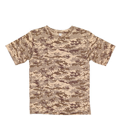 Lat Apparel Youth Camo Tee