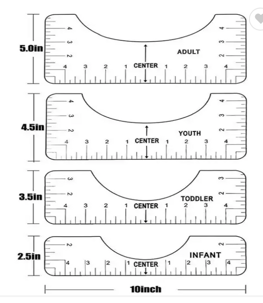 T Shirt Ruler Alignment Tool