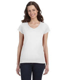 64V00L Gildan Softstyle Ladies V-Neck T-shirt