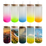 SUBLIMATION GLASS CAN WITH BAMBOO LID