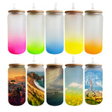 SUBLIMATION GLASS CAN WITH BAMBOO LID