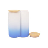 SUBLIMATION GLASS CAN WITH BAMBOO LID