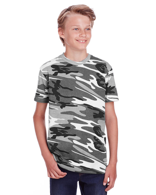 Lat Apparel Youth Camo Tee