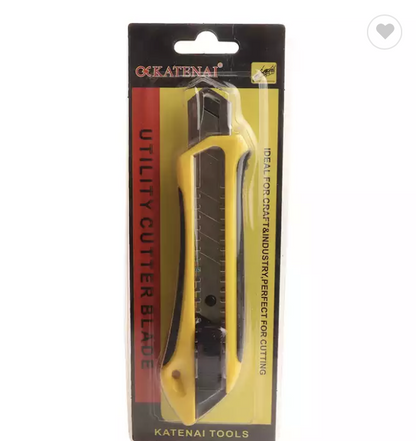 Utility knife with plastic handle art knife